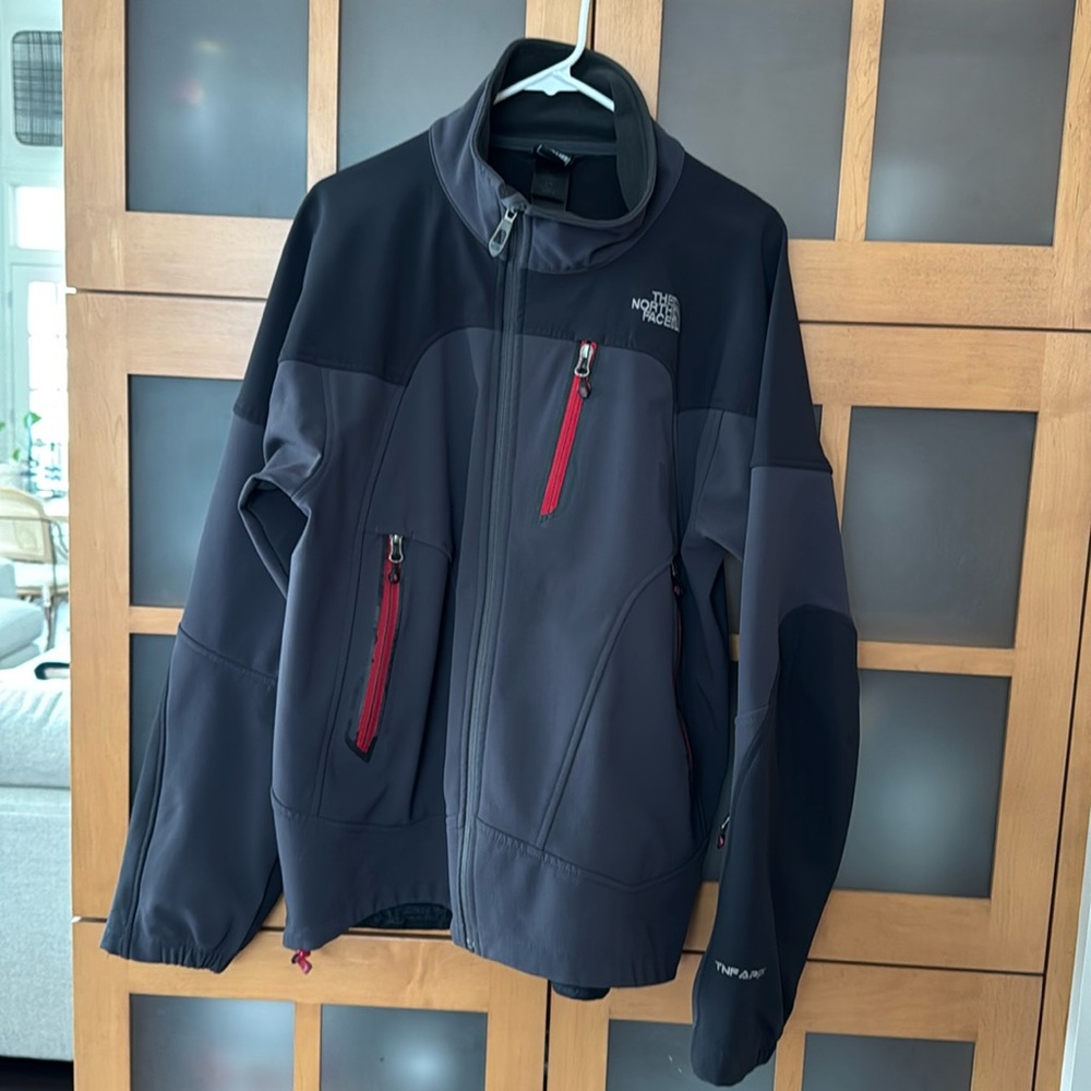 North Face men’s TNF Apex full zip soft shell jacket size Large